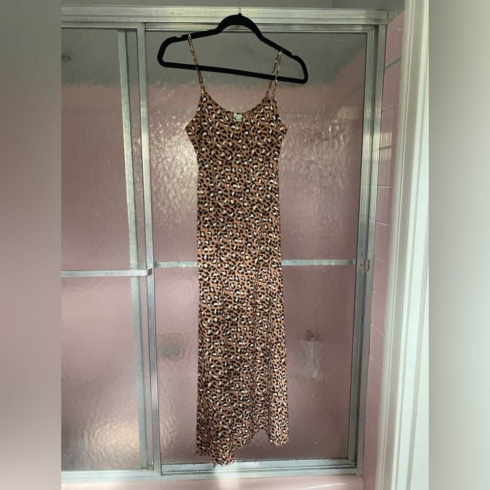 Aerie leopard slip dress